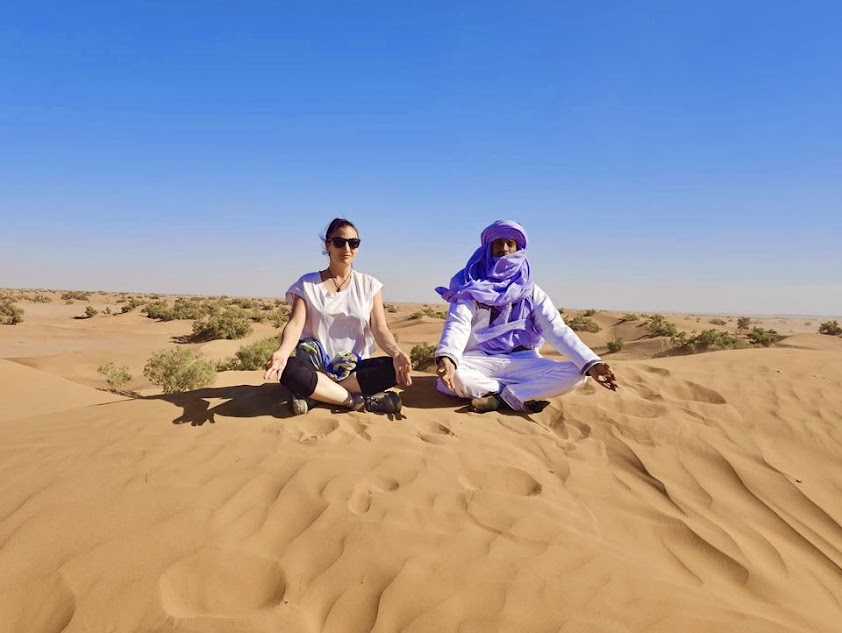 Yoga retreat in the Moroccan desert