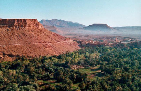 Drâa Valley scenery near Zagora on the Ouarzazate to M'hamid desert route